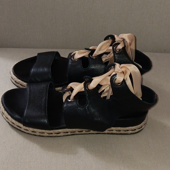 Rudsak Baptista leather lace up espadrille sandals - Picture 5 of 12